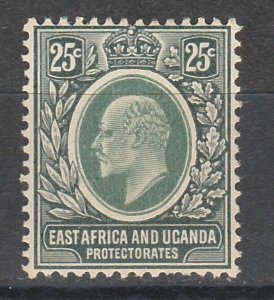 EAST AFRICA AND UGANDA 1907 KEVII 25C 