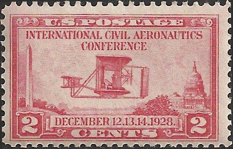 # 649 MNH - SCV-1.75 - Carmine Rose Aeronautics Conference