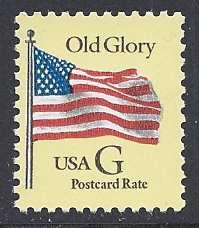 Catalog # 2879 Single 20 cent Stamp Yellow Postcard Rate Black G