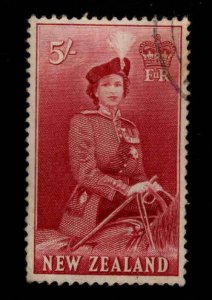 New Zealand Scott 300 Used QE2 on Horse stamp nice corner cancel