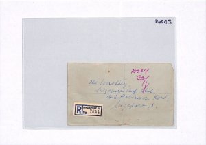 MALAYA SINGAPORE QEII Cover Registered *Orchard Rd Arcade* 1960 {samwells}ZD265 