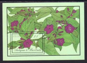 Antigua Flowers 957 Souvenir Sheet MNH VF  