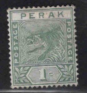 MALAYA Perak Scott 42 MH*  tiger stamp from 1892