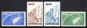 China (Taiwan) - Scott #1235-1238 - MH - No gum as issued - SCV $5.75