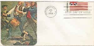 US Flag fdc #1351