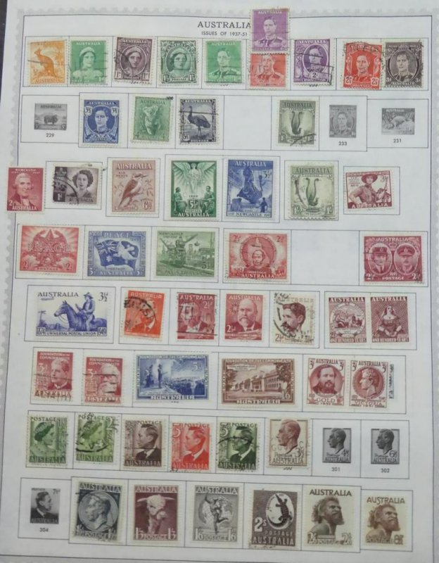 EDW1949SELL : AUSTRALIA Interesting Mint & Used collection on album pages.