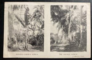 1911 Nukualofa Tonga Toga RPPC Postcard Cover To Aukland New Zealand