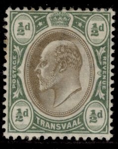 SOUTH AFRICA - Transvaal EDVII SG260, ½d black & bluish green, M MINT. Cat £15.