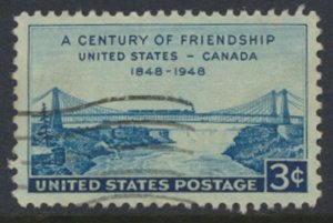 USA  SC#  961   Used 1948 Friendship with Canada  see scan