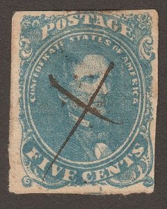EDSROOM-17346 Confederate States 4 Used 1863 4 Margins Thin CV$125