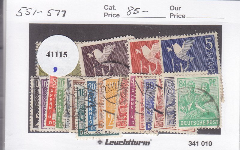 Germany: Sc #557-577, Used (41115)