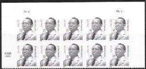 US #3428 MNH Plate Block of 10. Jonas Salk - Medical Scientist