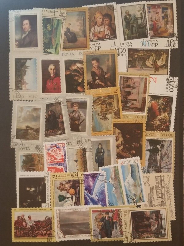 RUSSIA USSR CCCP Used CTO Stamp Lot Collection T8357