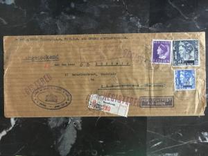 1941 Bandoeng Netherlands Indies Censored Cover to USA via KLM Pan American PAA