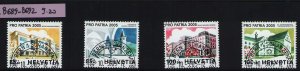 Switzerland B689-B692 luxury cancel Pro Patria 2005