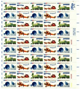 1976 Bicentennial Sheet of Fifty 10 Cent Postage Stamps Scott 1572-75