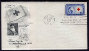 US 1016 Red Cross Artcraft U/A FDC