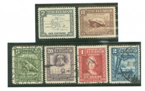 Ecuador #340-345 Used Single (Complete Set) (Wildlife)