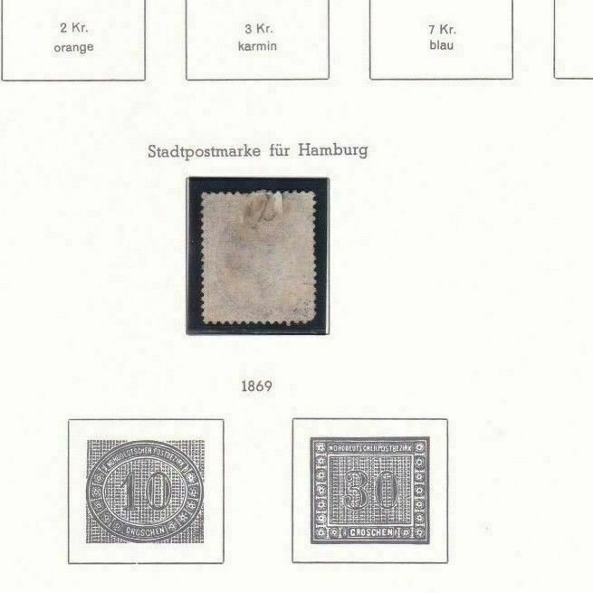 NORTH GERMAN CONFEDERATION 1869 USED STAMPS CAT £100+   REF R4161