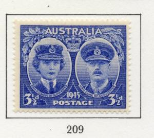 Australia 1945 Early Issue Fine Mint Hinged 3.5d. 196237
