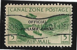 Canal Zone Scott #CO1 Used CTO 5c Official Air 2019 SCV = $1.50