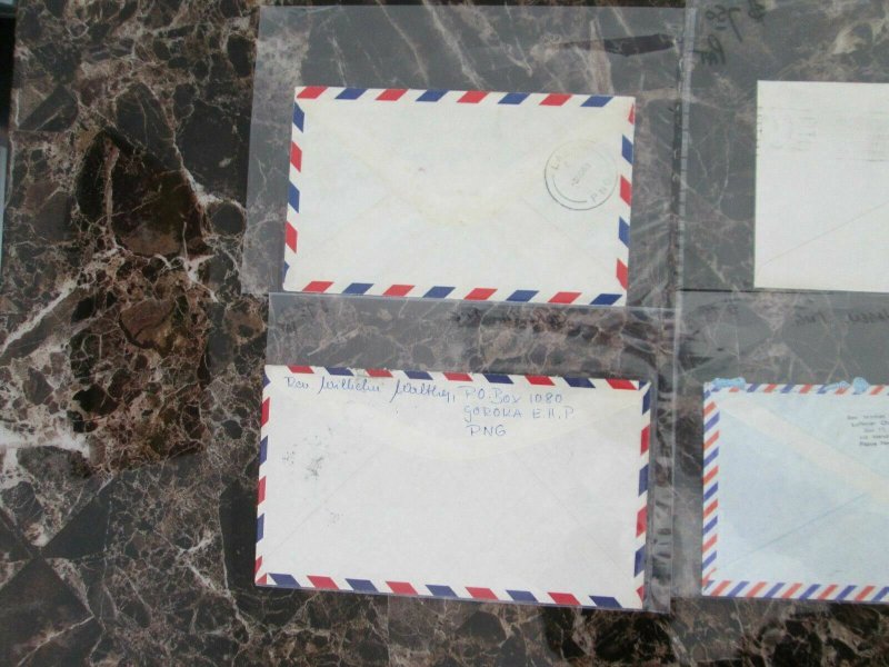 Lot of 6 Covers Postal History Papua New Guinea