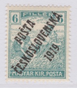 1919 Czechoslovakia Optd 6f MNH** Stamp A30P8F41159-