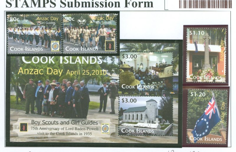 Cook Islands #1323-1327 Mint (NH) Souvenir Sheet (Scouts)