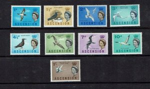 Ascension Island: 1963, Birds definitive, short set, Mint set.
