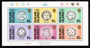 Falkland Islands 1980 MNH Sc #304 P O Cancels London 1980 Int'l Stamp Exhibition