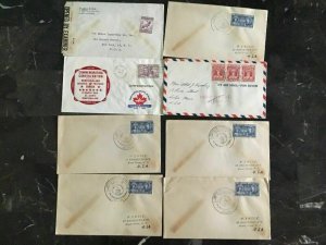 Stunning 8 Newfoundland First Day Covers Lot