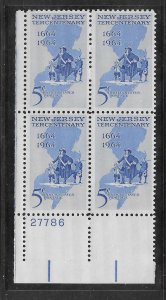 #1247 MNH Plate Block