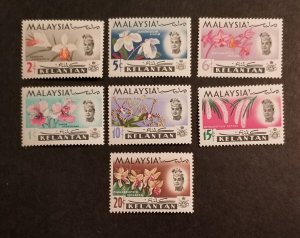 kelantan Malaysia Scott 91-97 Malaysia Stamp Set MNH OG Unused z4726