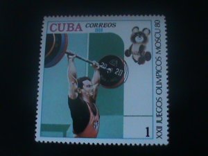 ​CUBA-1980- 22ND OLYMPIC GAMES-MOSCOW'80-MNH-VF-LAST ONE-HARD TO FIND