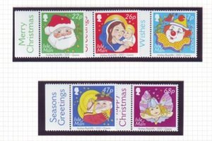 Isle of Man Sc 970-74 2002 Christmas stamp set mint NH