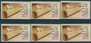 ISRAEL 2024 ANIMALS FROM THE BIBLE ATM LABEL TIBERIUS MACHINE 900 SET