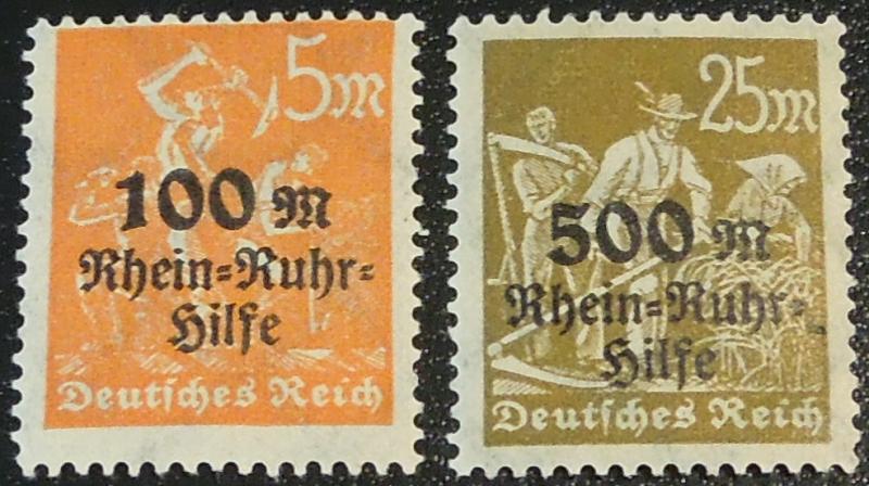 Germany Semi-Postal 1923 Scott B5-B6 Mint NH