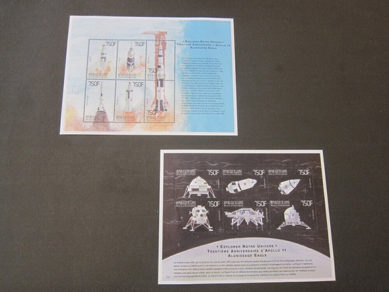 Guinea 1999 Sc 1615-16 space set MNH