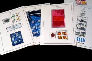 COLOR PRINTED SWEDEN 2000-2010 + 2011-2019 STAMP ALBUM PAGES (131 illust. pages)