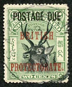 North Borneo SGD50 Postage Due 1902 BRITISH PROTECTORATE 2c opt at top perf 16