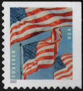 SC#5658 (Forever) U.S. Flags Booklet Single: BCA (2022) SA