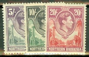 LC: Northern Rhodesia 25-45 mint CV $156.85; scan shows only a few