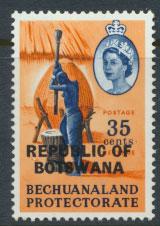 Bechuanaland  OPT Botswana SG 216 Lightly Mounted Mint 