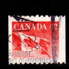 Canada - #1394 Flag Coil - Used