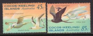 Cocos Keeling Islands 300-301 Birds MNH VF