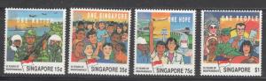 Singapore 1990 Independence Scott # 576 - 579 MH