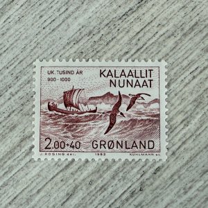 Greenland #B10 Used,  History Type of 1982,  2k +40o  2024 SCV $1.25