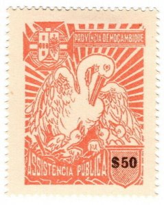 (I.B) Portugal Colonial Revenue : Mozambique Charity Tax $50