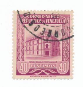 Venezuela 1953 Scott C569 used - 40c, Caracas post office