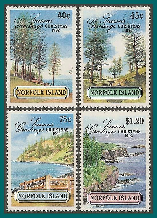 Norfolk Island 1992 Christmas, MNH #529-532,SG537-SG540